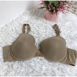 NATORI Dream Custom Full Coverage Underwire unlined Bra 38D strappy lace Straps